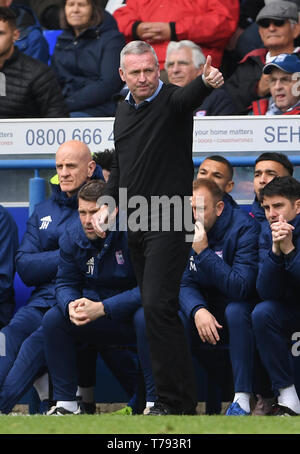 Ipswich Town Manager Paul Lambert während der Sky Bet Meisterschaft am Portman Road, Ipswich. Stockfoto
