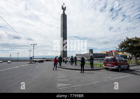 Denkmal für 50 Jahre der sowjetischen Armenien, Jerewan Stockfoto