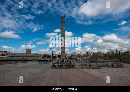 Denkmal für 50 Jahre der sowjetischen Armenien, Jerewan Stockfoto