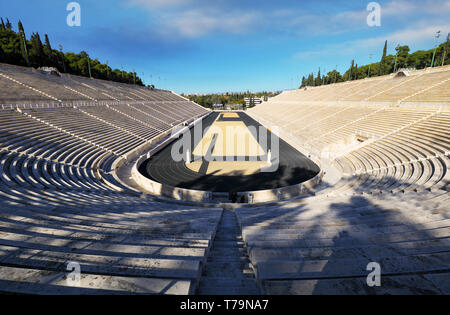 Athen - Panathenaic Stadion in einem Sommertag Griechenland Stockfoto