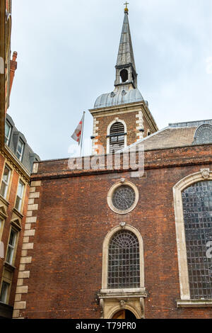 Pfarrkirche St. Maria, Abchurch Abchurch Lane, London Stockfoto