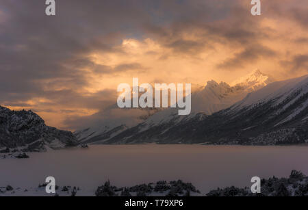 Morgen im Ranwu See Stockfoto