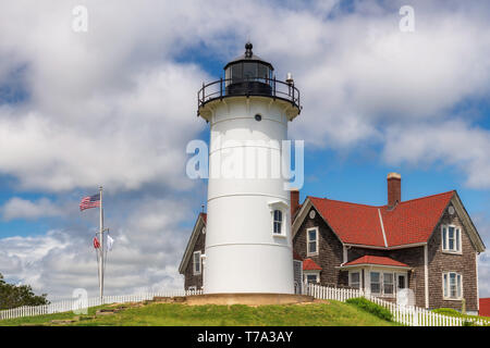 Nobska Point Lighthouse, Cape Cod, Massachusetts, USA. Stockfoto