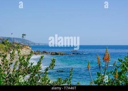 Linda Lane Park usa California Orange County Blau und Grün Stockfoto