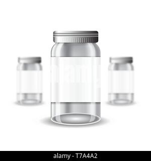 Pack mit Tiermedizin Tropfen oder Vitamin Stock Vektor