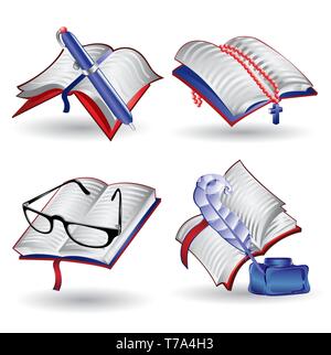 Satz von Web Chemie Symbole Stock Vektor