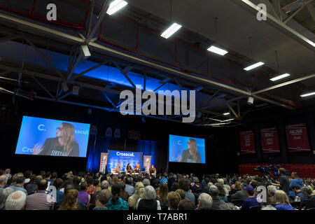 Seattle, Washington: Sarah Smith spricht während einer Panel" Sozialismus die Rolle in der amerikanischen Politik" an der Quersäge Festival. Von Atlas Obscura David Plotz m Stockfoto