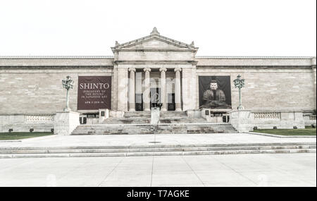 Cleveland, Ohio/USA - Mai 1, 2019: Das Cleveland Museum of Art eine der am meisten besuchten Museen der Welt. 4. reichste in den Vereinigten Staaten. Stockfoto