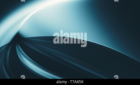 Blaues Leuchten blur Linien abstrakt Hintergrund Stockfoto