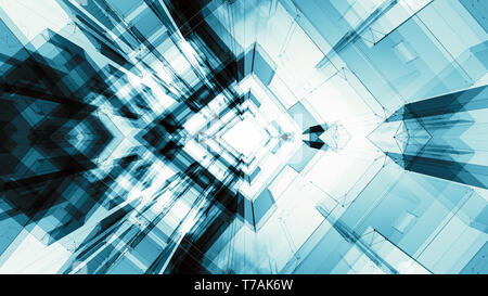 Zusammenfassung Hintergrund futuristisches Konzept Space Technology Stockfoto