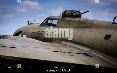 B 17 G'S ally B" in Duxford, Cambridgeshire Stockfoto