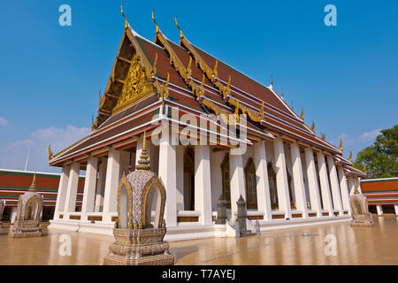 Ordination Halle, Mittwoch Buddha Tempel, Wat Saket, Pom Präp Sattru Phai district, Bangkok, Thailand Stockfoto