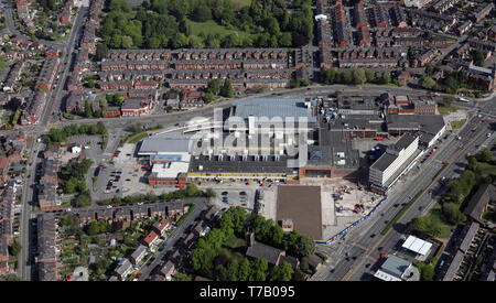 Luftaufnahme von stretford Mall, Chester Road, Stretford, Manchester Stockfoto