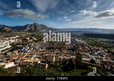 Blick vom Castillo Vélez-Blanco in Andalusien, die Gemeinde von Almeria Stockfoto