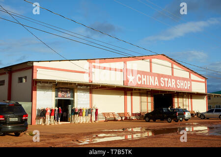 China Star Shop in der rupununi Rd in Lethem Guyana Südamerika Stockfoto