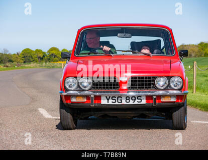 Classic Vintage 1976 Triumph Dolomite Sprint Auto an archerfield Immobilien, North Berwick Rotary Club Oldtimer Tour 2019, East Lothian, Schottland, Großbritannien Stockfoto