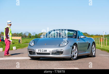 Classic 2006 Porsche Boxster cabrio Sportwagen Archerfield Immobilien, North Berwick Rotary Club Oldtimer Tour, East Lothian, Schottland anreisen Stockfoto