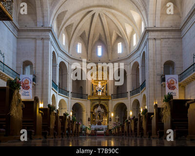 Iglesia Concatedral de San Nicolás de Bari. Alicante. Comunidad Valenciana. España Stockfoto