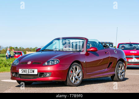 Classic 2011 MG cabrio Sportwagen Archerfield Immobilien, North Berwick Rotary Club Oldtimer Tour 2019, East Lothian, Schottland, Großbritannien anreisen Stockfoto