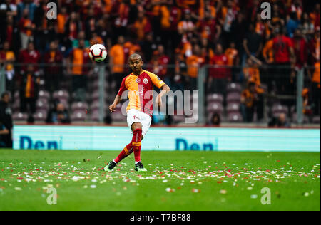 Istanbul, Türkei. 5 Mai, 2019. Mariano von Galatasaray während der türkischen Super Lig Übereinstimmung zwischen Galatasaray S.K. und Besiktas an der TÃ¼rk Telekom Arena in Istanbul, Türkei. Ulrik Pedersen/CSM/Alamy leben Nachrichten Stockfoto