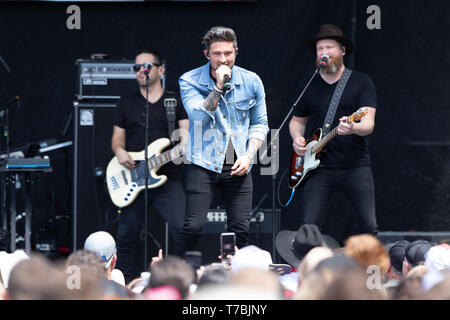 AUSTIN, TX - Mai 04: Michael Ray auf der Bühne führt während der 2019 iHeartCountry Festival am Frank Erwin Center am 4. Mai 2019 in Austin, Texas. Foto: Chris Tello/imageSPACE/MediaPunch Stockfoto