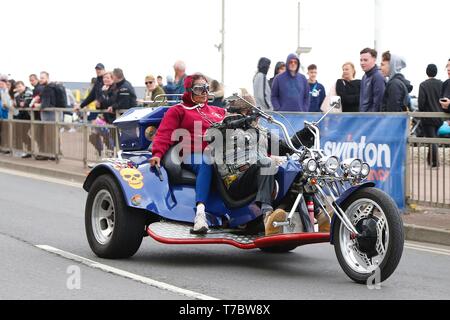 Hastings, East Sussex, UK. 06 Mai, 2019. Die Bank Holiday Montag 1066 Fahrrad kann Tag laufen ist in vollem Gange mit geschätzten 40.000 Biker aus allen Teilen des Landes teil in diesen Jahren Fall zu nehmen. Credit: Paul Lawrenson 2019, Foto: Paul Lawrenson/Alamy leben Nachrichten Stockfoto