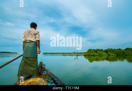 Kerala backwaters Reise, Kerala, Indien Stockfoto