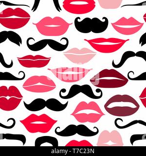Meine Damen und Herren nahtlose Muster. Stock Vektor
