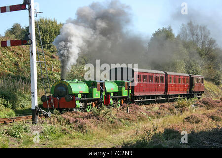 Tanfield Railway, County Durham, UK, September 2009, Blick auf die historische Tanfield Railway Stockfoto