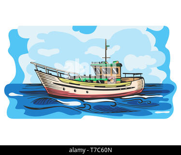 Motoryacht Stockfoto