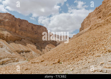 Berge und Felsen Blick von masada in Israel. Stockfoto