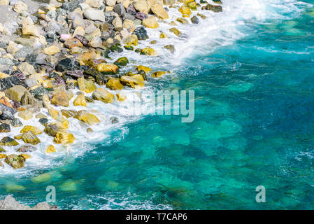 Strand bei Der Nationalpark der Cinque Terre in Luguria, Italien Stockfoto