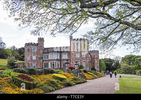 Mount Edgcumbe, Cornwall. Historische Gebäude, das ursprünglich im Jahr 1545 von Sir Richard Edgcumbe gebaut. Von einer Parkanlage mit Deer Park umgeben. Stockfoto