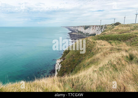 Die Klippe Küste bei Cap Fagnet, in der nähe von Fecamp Stockfoto