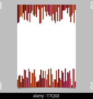 Leere Broschüre Vorlage aus vertikalen Streifen - leeren Vektor seite Hintergrund Stock Vektor