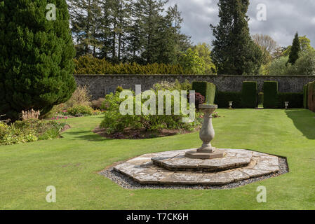 Innerhalb der ummauerten Garten in der Nähe von Peebles Kailzie im Tweed Valley Schottland Stockfoto