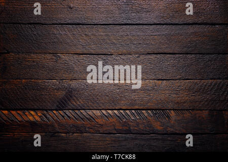 Alten rustikalen, mit Holz Textur Hintergrund der Ansicht von oben Stockfoto