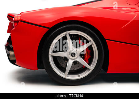 Roten Ferrari La Ferrari Stockfoto