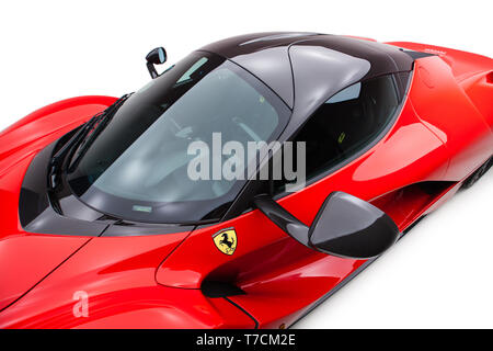 Roten Ferrari La Ferrari Stockfoto