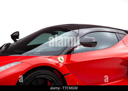 Roten Ferrari La Ferrari Stockfoto