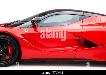 Roten Ferrari La Ferrari Stockfoto