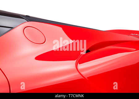 Roten Ferrari La Ferrari Stockfoto