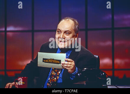 RTL Nachtshow, spät - Nacht - Talkshow, Deutschland 1994, Moderator Thomas Koschwitz Stockfoto