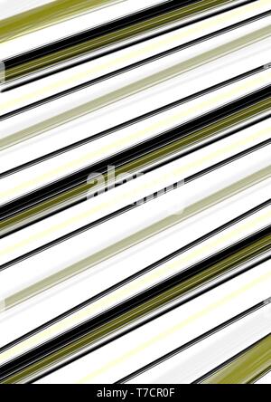 Abstrakte Malerei mit modernen Streifen Farbe Weiß, Schwarz, Grün. Kreative kühle Farben malen. Stockfoto