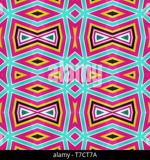 Moderne, helle Meer grün, mittel Türkis und Violett Rot Farben. Wiederholbare glänzend Hintergrundmuster für Grafiken, Geschenkpapier, Mode Desig Stockfoto