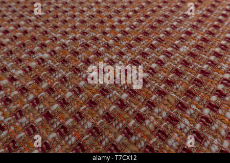 Schöne Nahaufnahme von Zahnstein Stoff mit textilen Textur Hintergrund Stockfoto