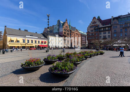 Großen Platz in Malmö, Schweden Stockfoto