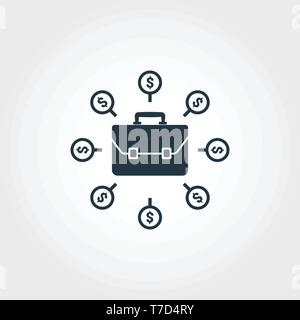 Business Icon. Monochome Premium Design aus Business icons Collection. UX und UI-einfache Piktogramm Business Icon Stock Vektor