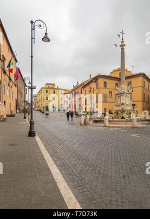 Tarquinia (Italien) - ein herrliches der Etrusker und der mittelalterlichen Stadt in der Provinz Viterbo, Region Latium. Es ist eine touristische Attraktion für viele Kirchen Stockfoto