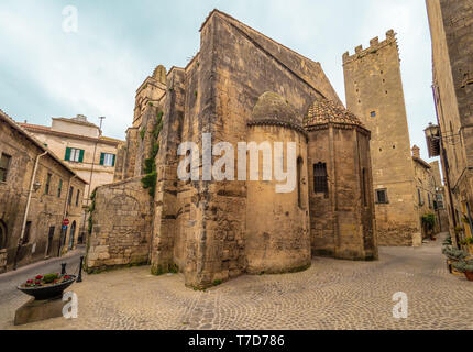 Tarquinia (Italien) - ein herrliches der Etrusker und der mittelalterlichen Stadt in der Provinz Viterbo, Region Latium. Es ist eine touristische Attraktion für viele Kirchen Stockfoto